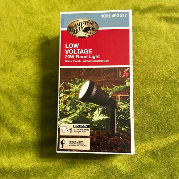Hampton Bay Other - NIB Hampton Bay Low Voltage 20W Flood Light Black Finish-Metal Construction